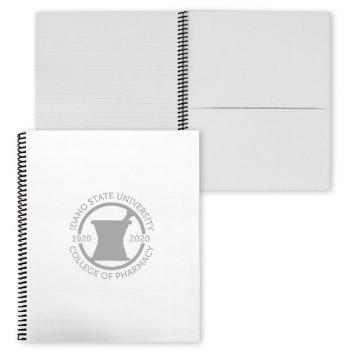  College Spiral Notebook w/Black Coil - Pharmacy Seal