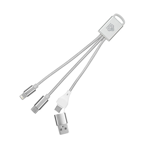  3 in 1 Silver Cable - Primary Athletics Mark Engraved