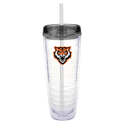  Tritan Double Wall Tumbler w/Charcoal Top 26oz - Primary Athletics Mark