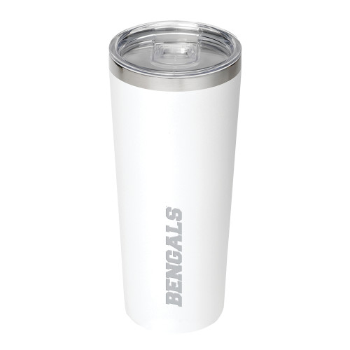  Thor Vacuum Insulated White Tumbler 22oz - Bengals Engraved