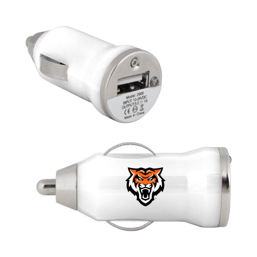  On the Go White Car Charger - Primary Athletics Mark