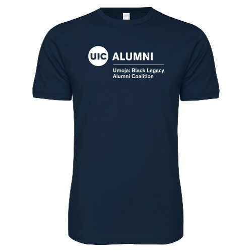  Next Level Navy SoftStyle T Shirt - UIC Alumni