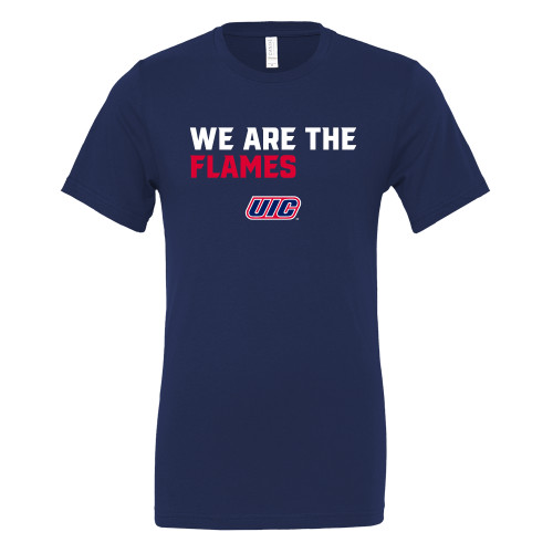  Bella + Canvas Navy Jersey Cotton T Shirt - We Are The Flames
