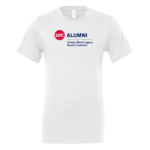  Bella + Canvas White Jersey Cotton T Shirt - UIC Alumni