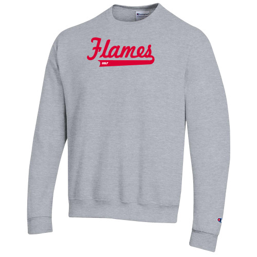  Champion Heather Grey Fleece Crew - Golf