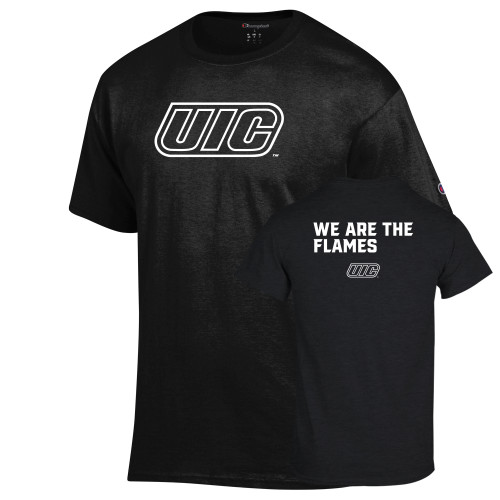  Champion Black T Shirt - UIC
