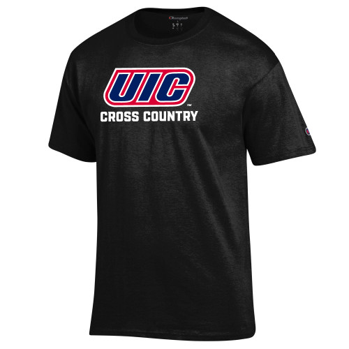  Champion Black T Shirt - UIC Cross Country