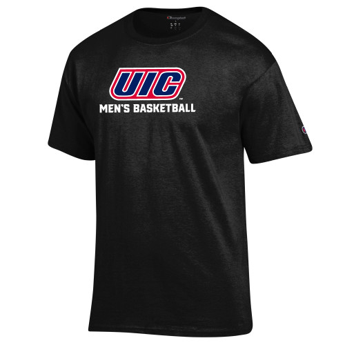  Champion Black T Shirt - UIC MENS BASKETBALL