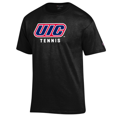  Champion Black T Shirt - UIC Tennis