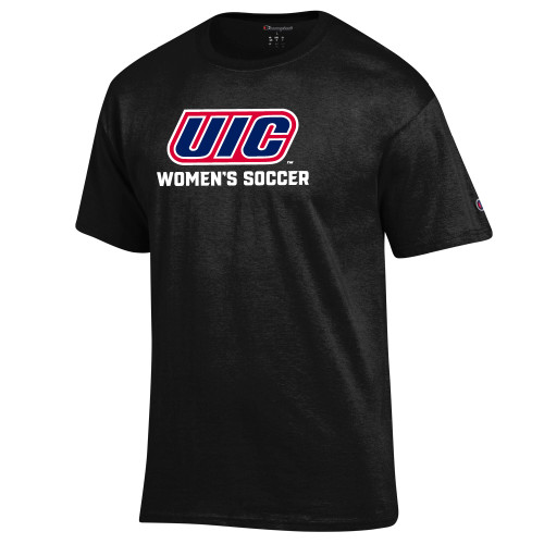  Champion Black T Shirt - UIC WOMENS SOCCER
