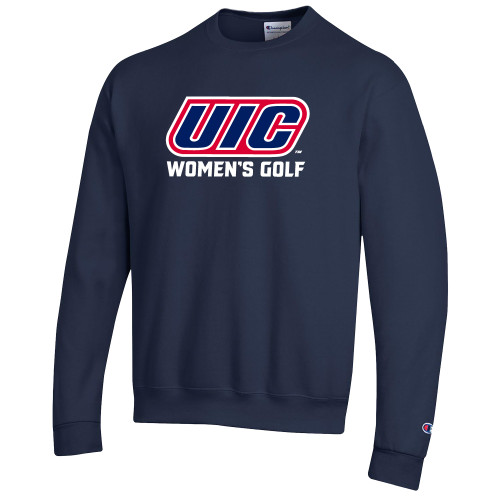  Champion Navy Fleece Crew - UIC Golf