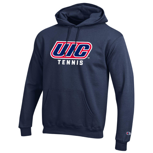  Champion Navy Fleece Hoodie - UIC Tennis