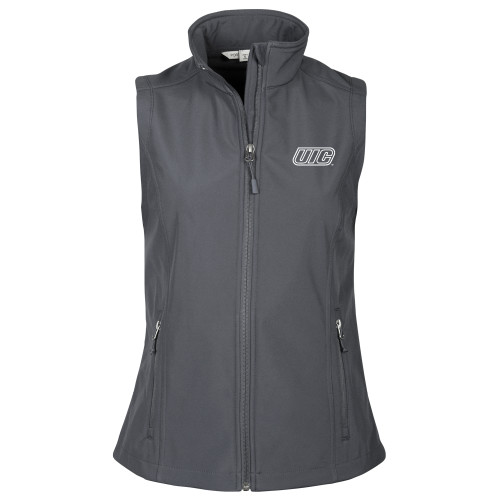  Womens Charcoal Core Softshell Vest - UIC
