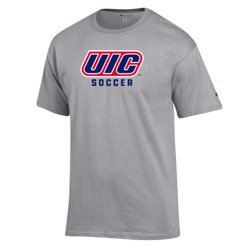  Champion Oxford Grey T Shirt - UIC Soccer