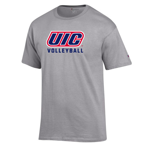  Champion Oxford Grey T Shirt - UIC Volleyball