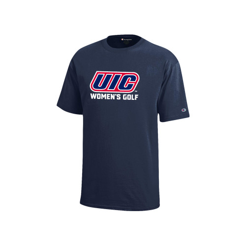  Champion Youth Navy Short Sleeve Tee - UIC Golf