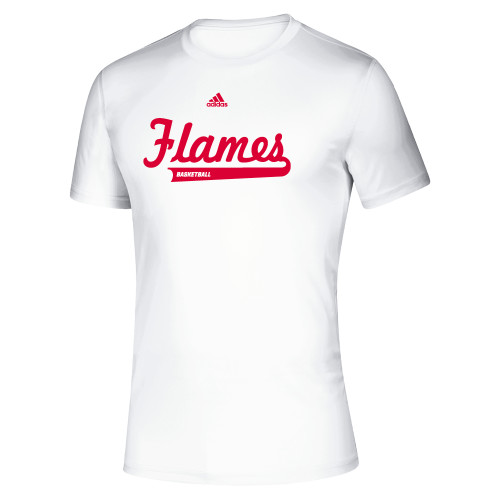  Adidas White Pregame Performance Tee - Basketball Adidas