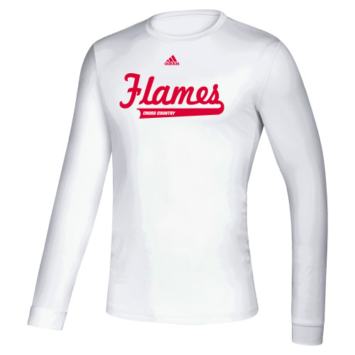  Adidas White Creator Performance Long Sleeve Tee - Cross Country Adidas