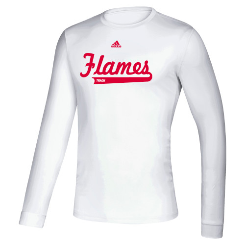  Adidas White Creator Performance Long Sleeve Tee - Track Adidas