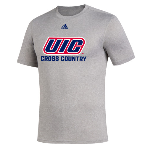  Adidas Medium Grey Heather Creator Performance Tee - UIC Cross Country Adidas