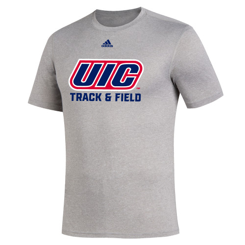  Adidas Medium Grey Heather Creator Performance Tee - UIC Track and Field Adidas