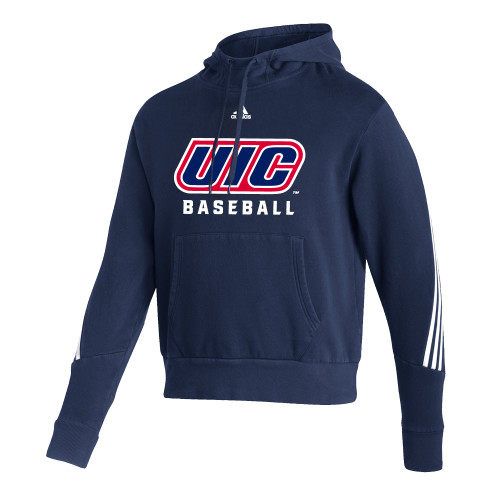  Adidas Navy Pullover Hood - UIC Baseball Adidas