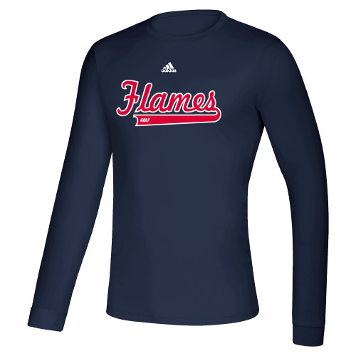  Adidas Navy Creator Performance Long Sleeve Tee - Golf Adidas
