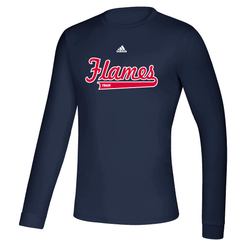  Adidas Navy Creator Performance Long Sleeve Tee - Track Adidas