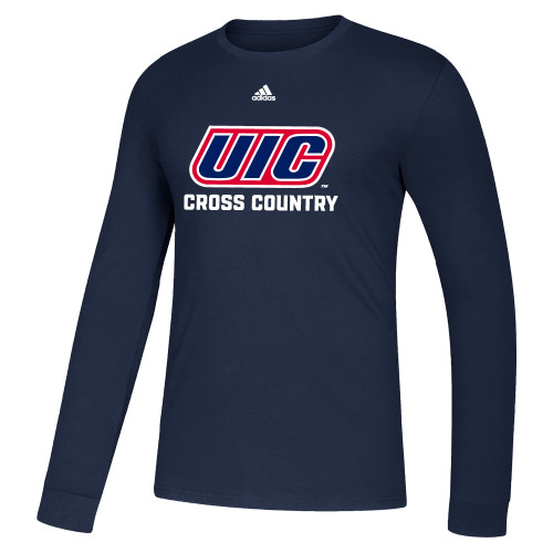  Adidas Navy Fresh Long Sleeve Tee - UIC Cross Country Adidas