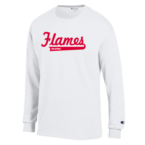 Main Image for  Champion White Long Sleeve T Shirt