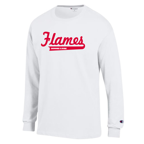 Main Image for  Champion White Long Sleeve T Shirt