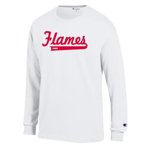  Champion White Long Sleeve T Shirt - Track