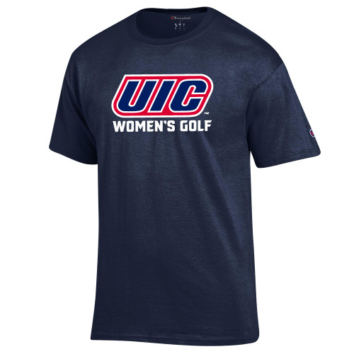 Champion Navy T Shirt - UIC Golf