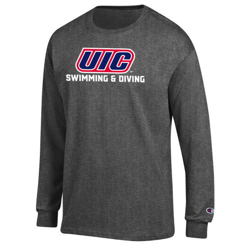 Main Image for  Champion Granite Heather Long Sleeve T Shirt