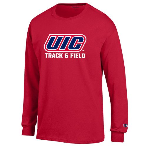 Main Image for  Champion Red Long Sleeve T Shirt