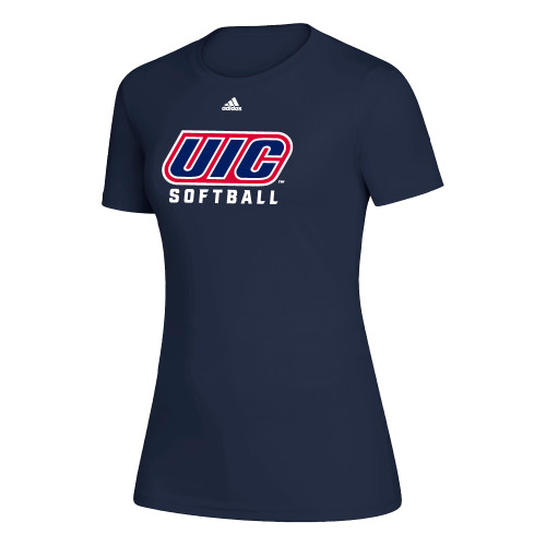  Adidas Womens Navy Creator Performance Tee - UIC Softball Adidas