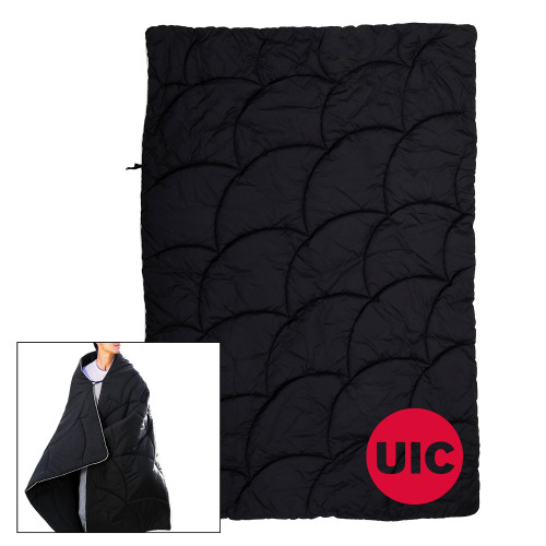  Black Wearable Camping Blanket - UIC Icon