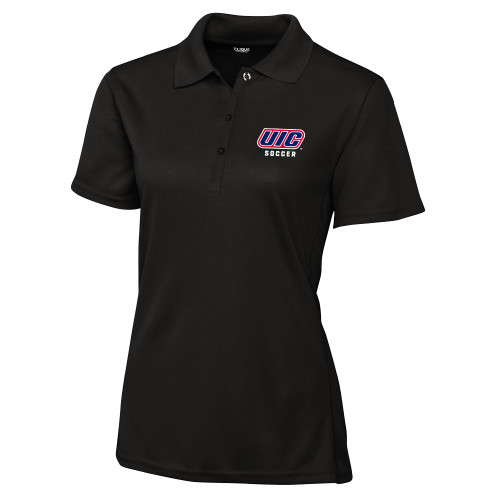 C&B Womens Black Clique Ice Pique Polo - UIC SOCCER