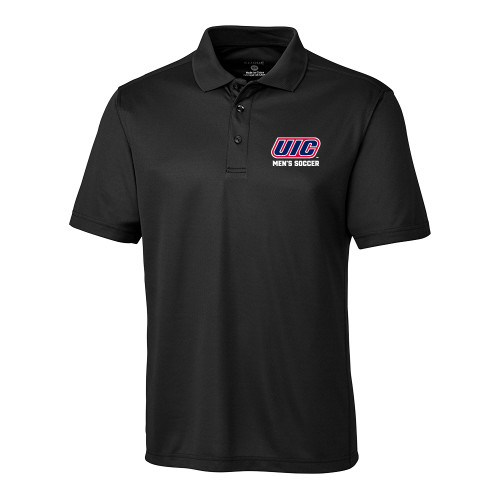  C&B Black Clique Ice Pique Polo - UIC MENS SOCCER