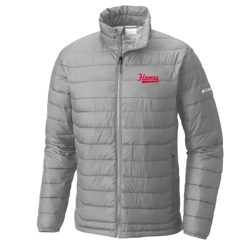  Columbia Grey Powder Lite Jacket - Flames Script