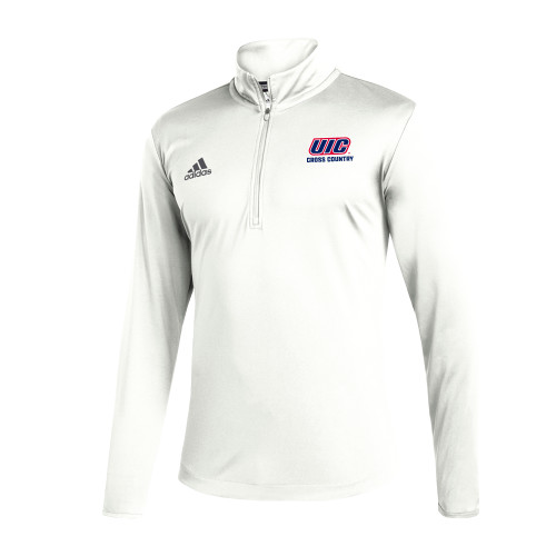  Adidas White Entrada 1/4 Zip - UIC CROSS COUNTRY
