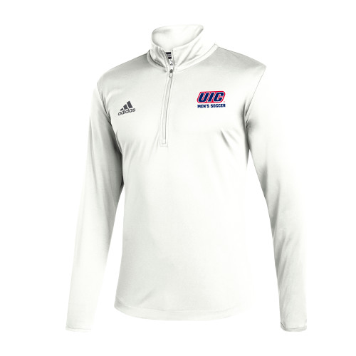  Adidas White Entrada 1/4 Zip - UIC MENS SOCCER
