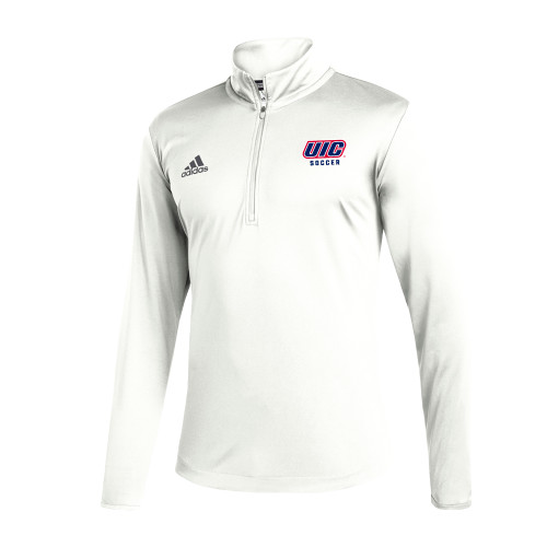  Adidas White Entrada 1/4 Zip - UIC SOCCER