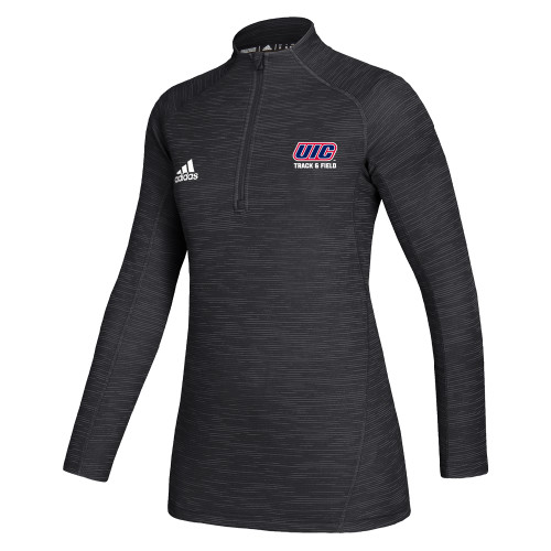  Adidas Womens Black Game Mode 1/4 Zip - UIC TRACK AND FIELD