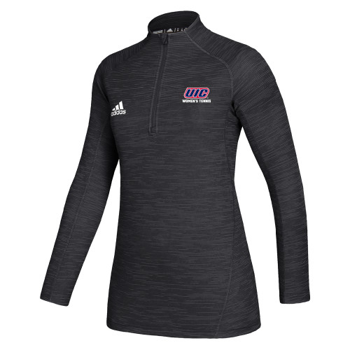  Adidas Womens Black Game Mode 1/4 Zip - UIC WOMENS TENNIS
