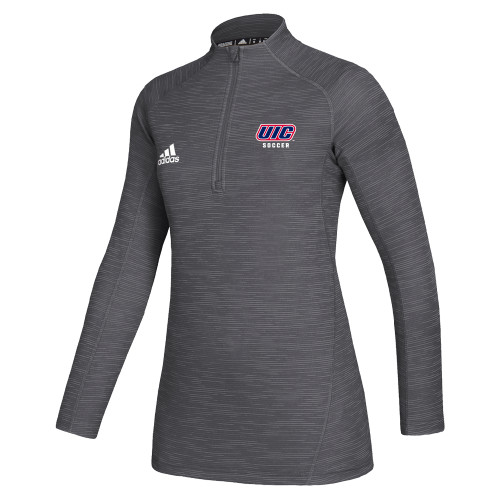  Adidas Womens Grey Game Mode 1/4 Zip - UIC SOCCER