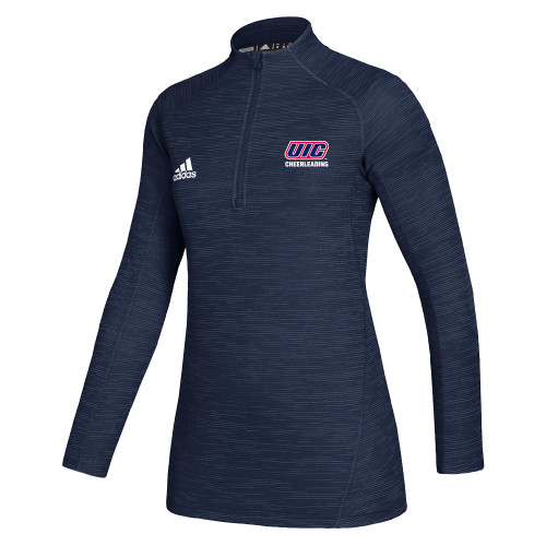  Adidas Womens Navy Game Mode 1/4 Zip - UIC Spirit