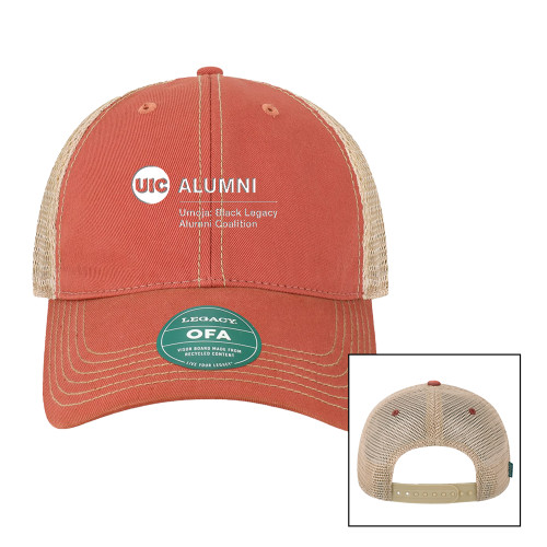  Legacy Scarlet Red/Khaki Old Favorite Trucker Hat - UIC Alumni