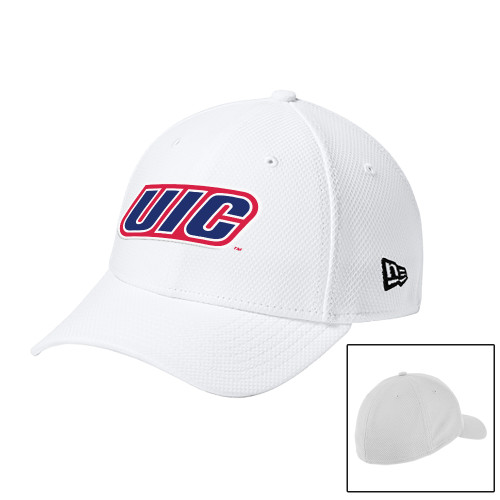  New Era White Diamond Era 39Thirty Stretch Fit Hat - UIC