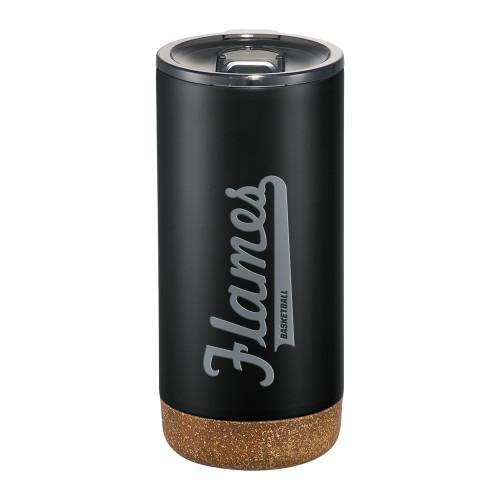  Valhalla Vacuum Insulated Black Tumbler 16oz - Basketball Engraved